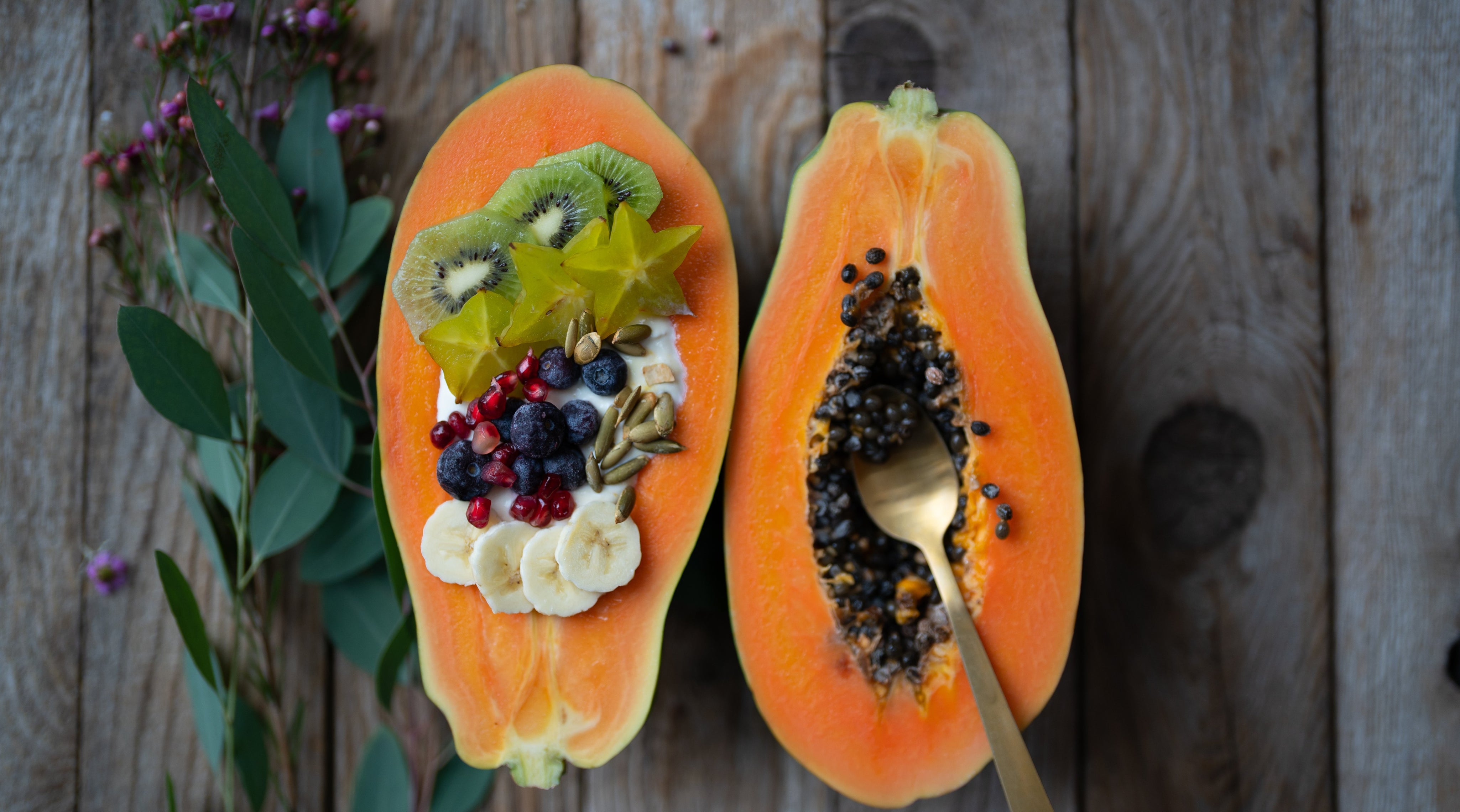 Papaya Anti-Bloating Bowl with A2 Protein for optimal gut health