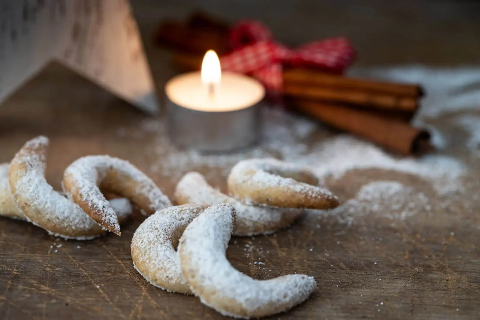 Glutenfreie, vegane Vanille Kipferl